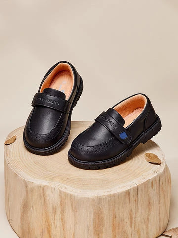 Simple Loafer Shoes With Logo