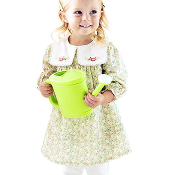 Collar Embroidered Flowers Dress (12mths-7yrs)