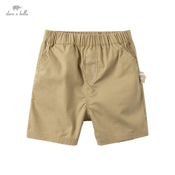 Khaki Boys Fashion Solid Pockets Pants (12mths-7yrs)