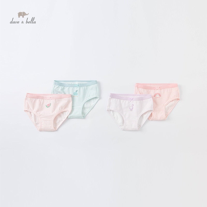 Cute Fun Girl Sticker Cotton Underwear (18mths-11yrs)