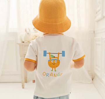 Orange Gym boy T-Shirt