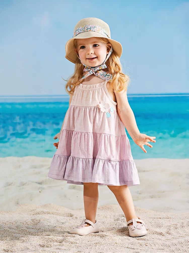 Lavender Color Tiered Dress (12mths-9yrs)