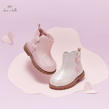 Love Heart Leather Boots