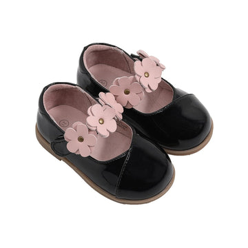 Daisy Black Flat Heel Shoes