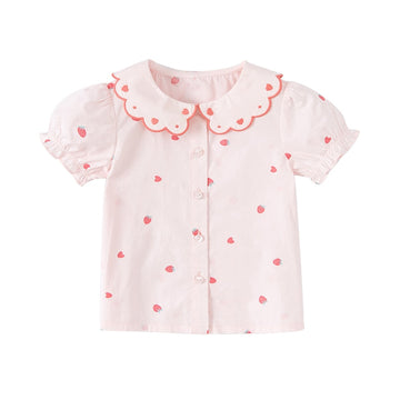 Strawberry Shirt with Collar (12mths-9yrs)